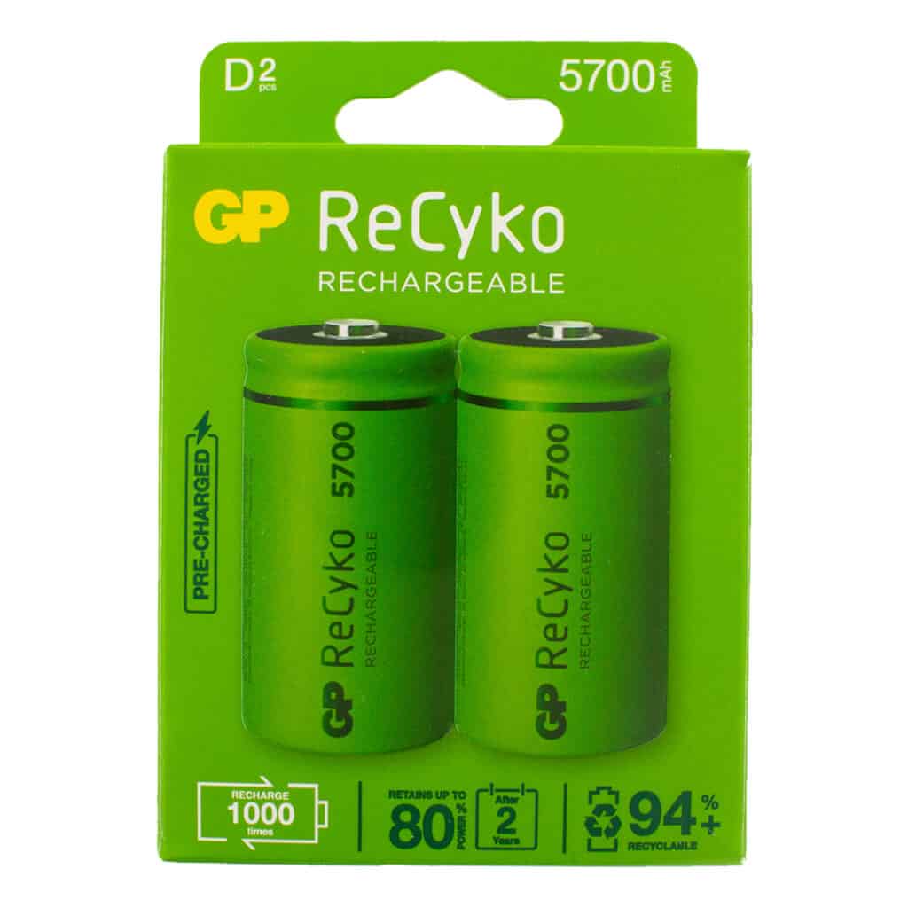 GP Batteries ReCyko 2000mAh AA Rechargeable Batteries Cell Pack