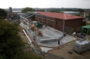 Steel Frames Nearly Completed 1