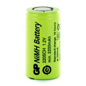 GP Batteries GP220SCH Sub C Rechargeable Battery