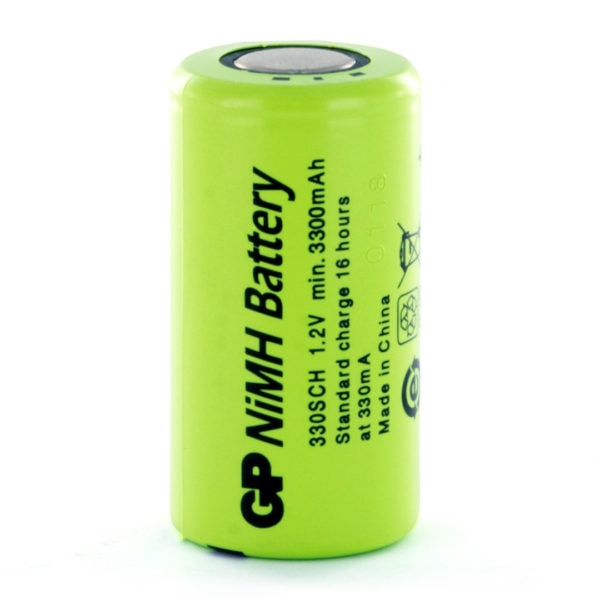 GP Batteries GP330SCH Sub C Rechargeable Battery