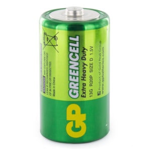 GP Batteries Greencell D Batteries