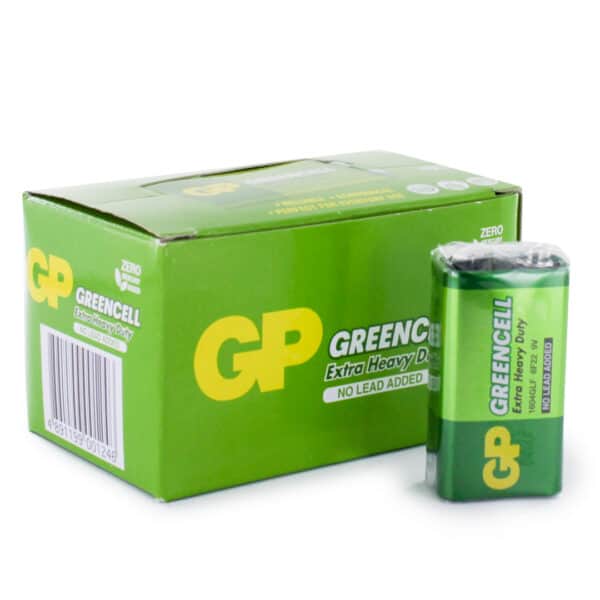 GP Batteries Greencell PP3 (9V) Battery | Box of 10