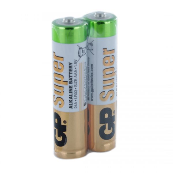 GP Batteries Super Alkaline 2 x AAA (GP24A) Batteries