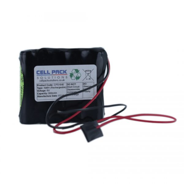 Cell Pack Solutions (CPS1640) 6V 800mAh NiMH Battery Pack (5C Format)