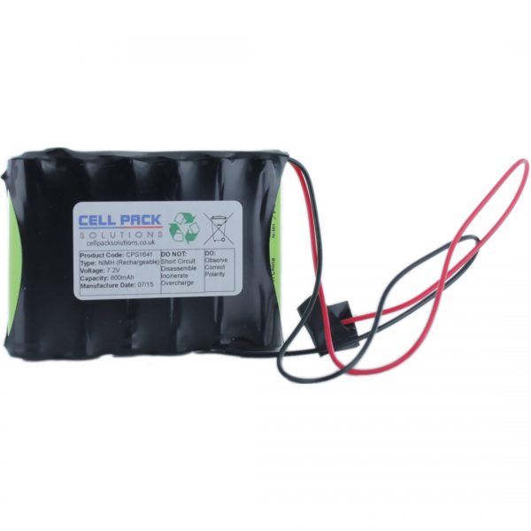 Cell Pack Solutions (CPS1641) 7.2V 800mAh NiMH Battery Pack (6C Format)