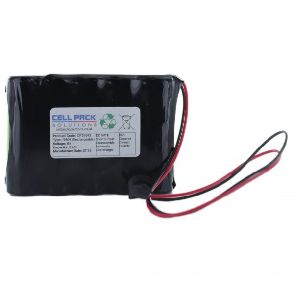 Cell Pack Solutions (CPS1643) 6V 2.2Ah NiMH Battery Pack (5C Format)