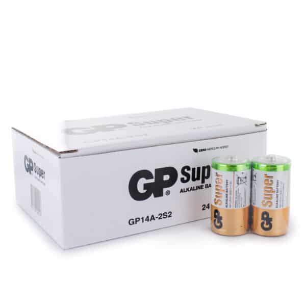 GP Batteries Super Alkaline C Batteries | Box of 24