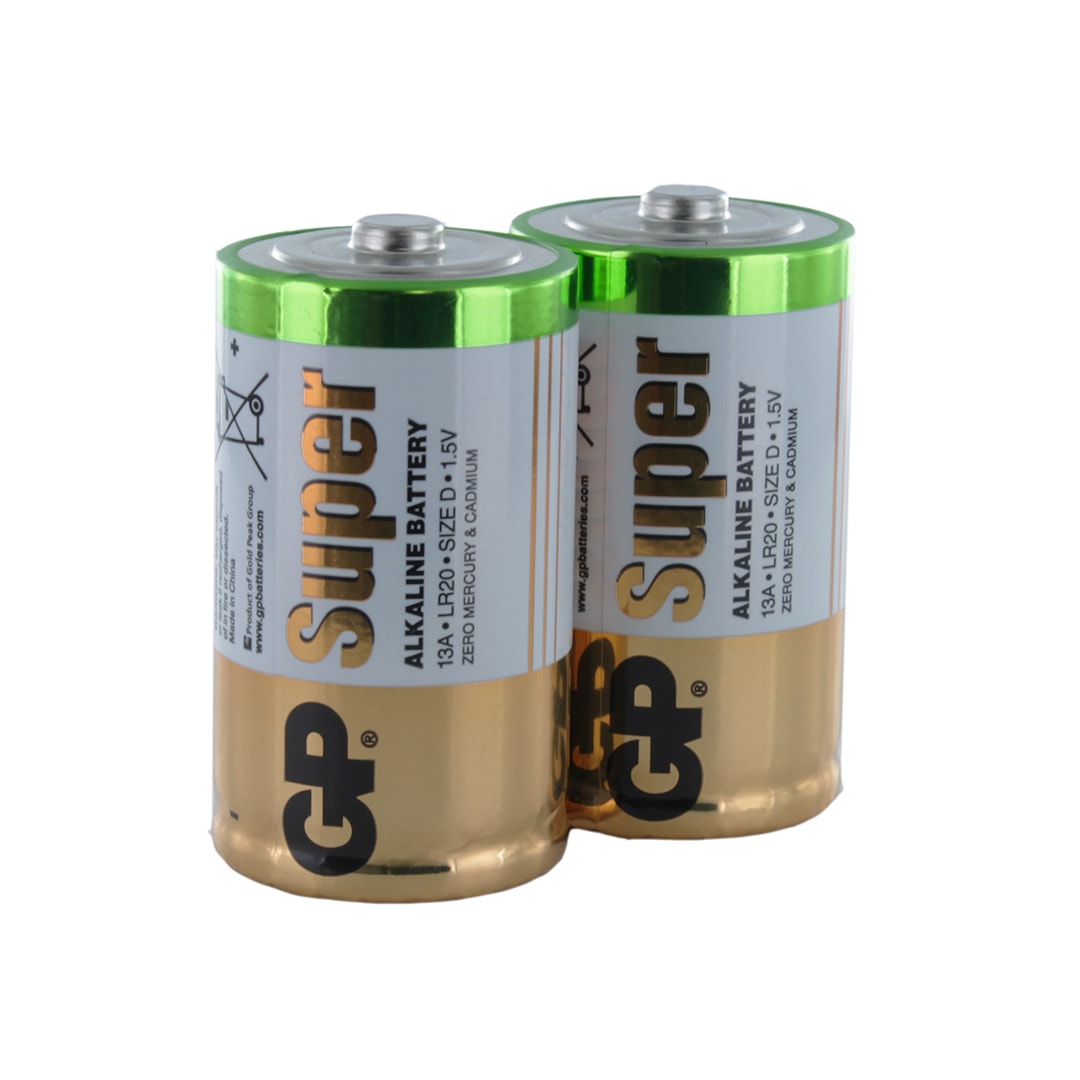 GP Batteries Super Alkaline 2 x D (GP13A) Batteries - Cell Pack Solutions