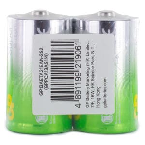 GP Batteries Super Alkaline D Batteries Shrinksleeve