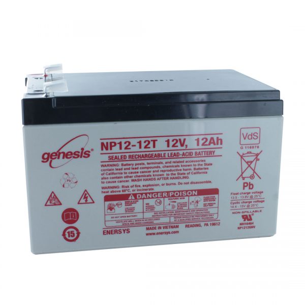 EnerSys NP12-12WT Wide Terminal Rechargeable Sealed Lead Acid Battery