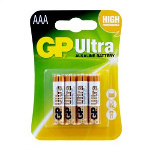 GP Batteries Ultra Alkaline AAA Batteries Pack Of 4