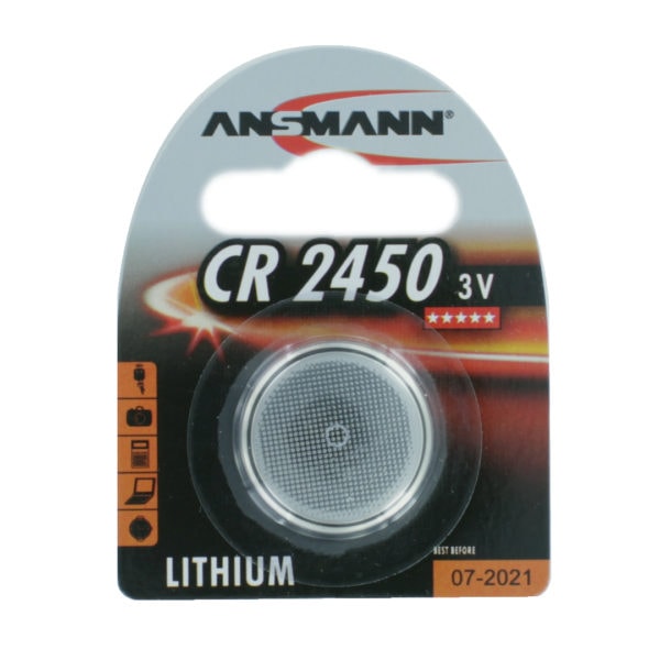 Ansmann CR2450 Lithium Coin Cell Battery