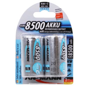 Ansmann maxE D 8500mAh Rechargeable Batteries | Pack of 2
