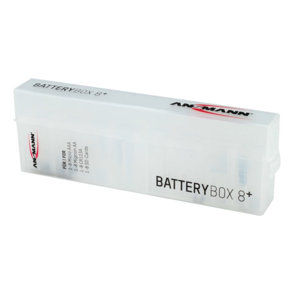 Ansmann Battery Box (Stores 8 AAA or AA Batteries)
