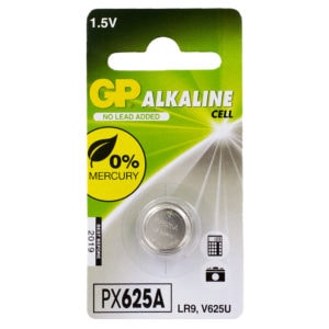 GP Batteries Alkaline Button PX625A Batteries | Pack of 1