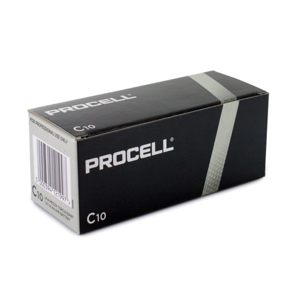 Duracell Procell Constant Power C Batteries | Box Of 10 - Cell Pack ...