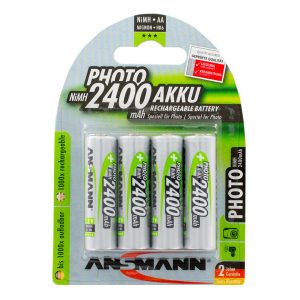 Ansmann Photo AA 2400mAh Rechargeable Batteries | Pack of 4