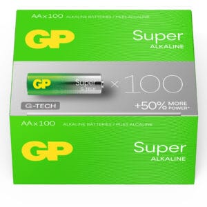 GP Batteries Super Alkaline AA Batteries Box of 100