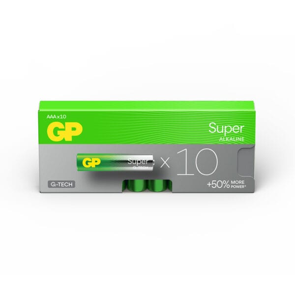 GP Batteries Super Alkaline AAA Batteries Box of 10