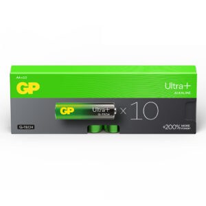 GP Batteries Ultra+ Alkaline AA Batteries Box of 10