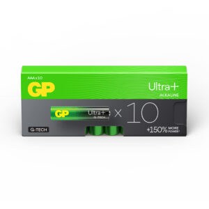 GP Batteries Ultra+ Alkaline AAA Batteries Box of 10