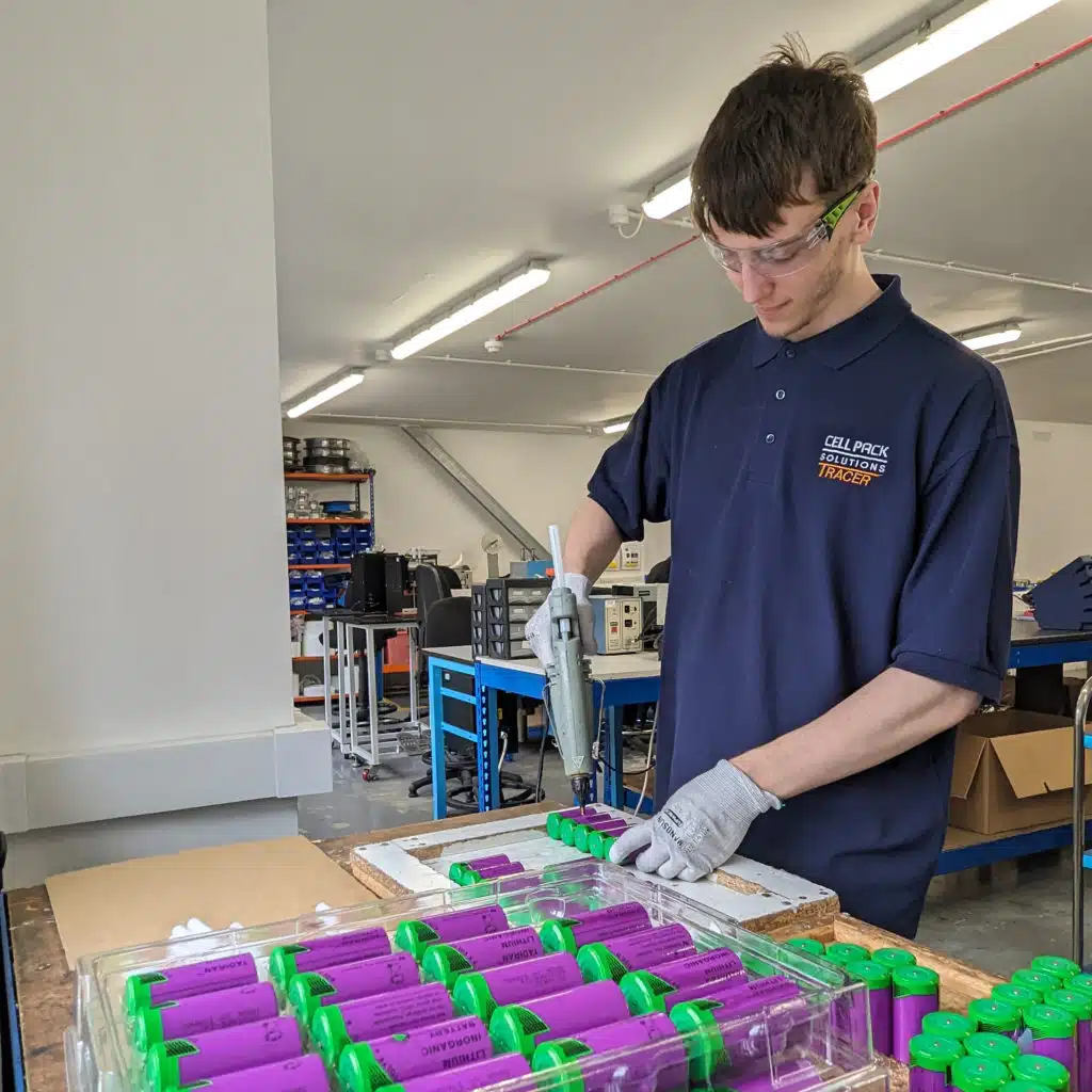 Cameron Gluing In Production Apprenticeship 