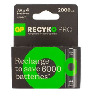 GP Batteries Recyko Pro 2000mah AA Batteries Box Of 4