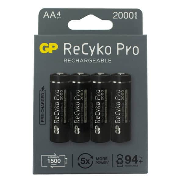 GP Batteries Recyko Pro 2000mah AA Batteries Box Of 4
