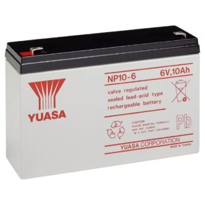 Yuasa NP10-6 Rechargeable Sealed Lead Acid (SLA) Battery